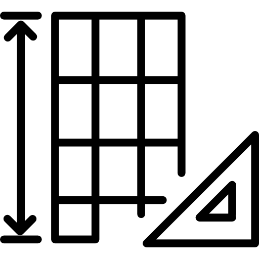 Customized geometric sizes